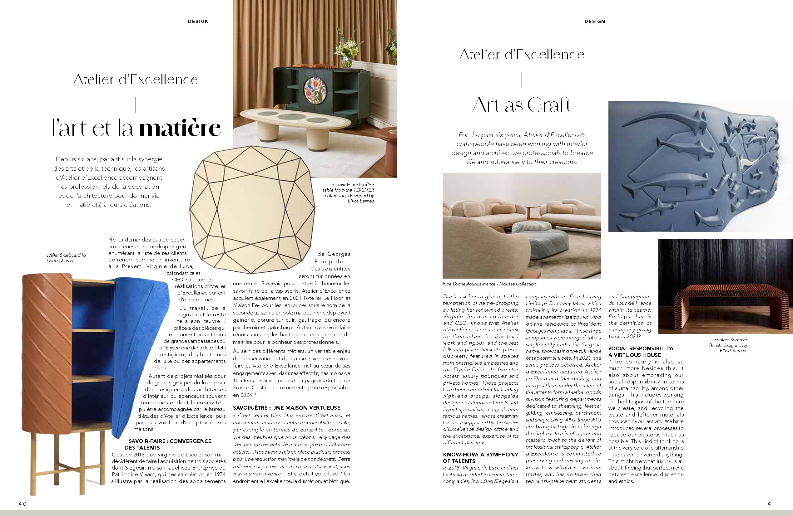 Atelier d'Excellence — Art as Craft