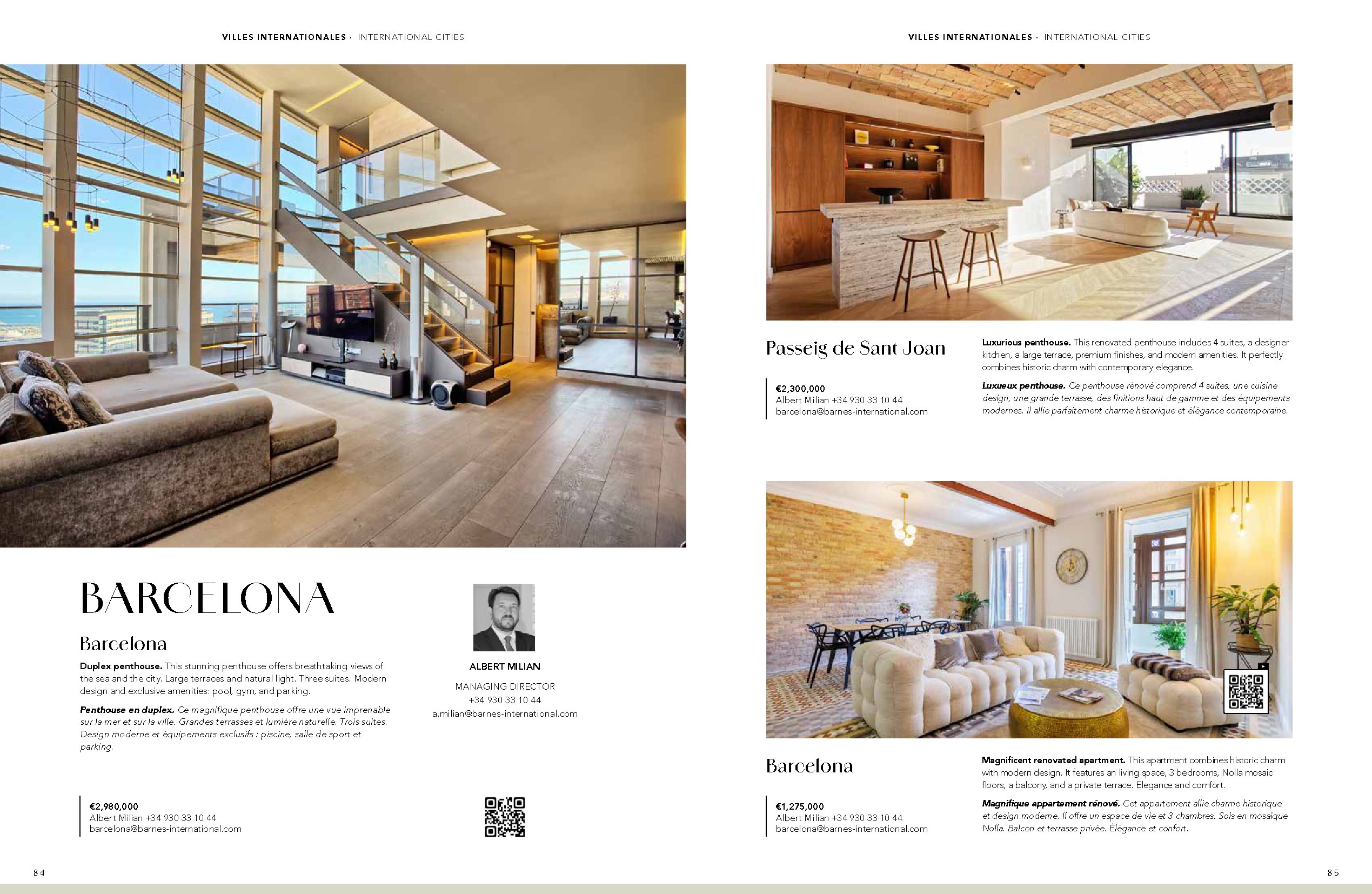 Penthouse en duplex — vue mer et ville