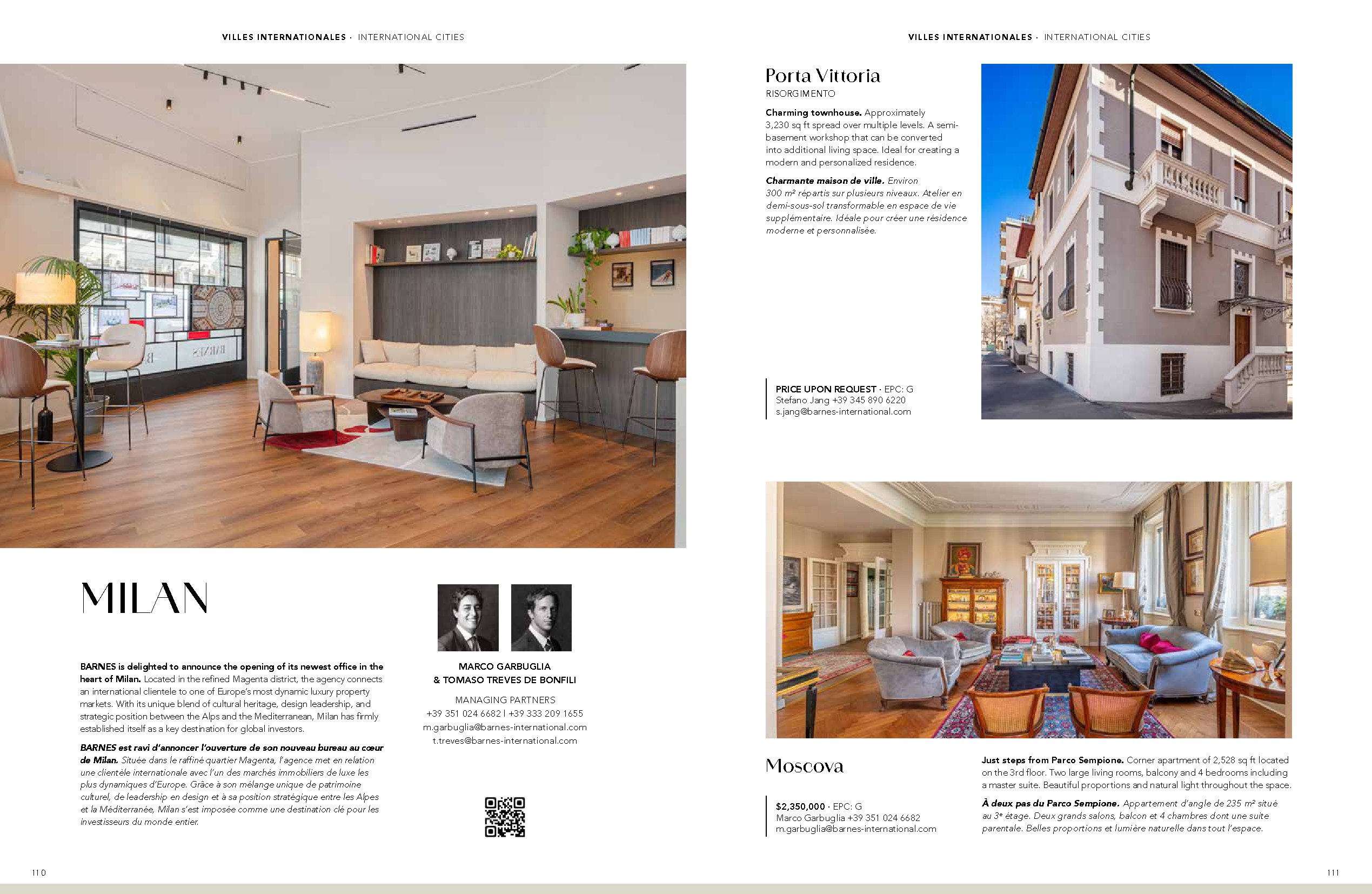 Appartement d'angle — Moscova, Parco Sempione