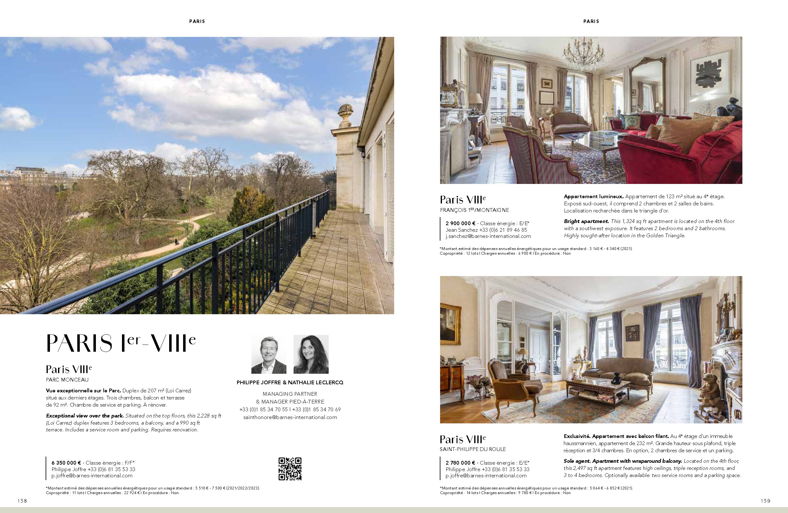 Duplex avec terrasse — Parc Monceau