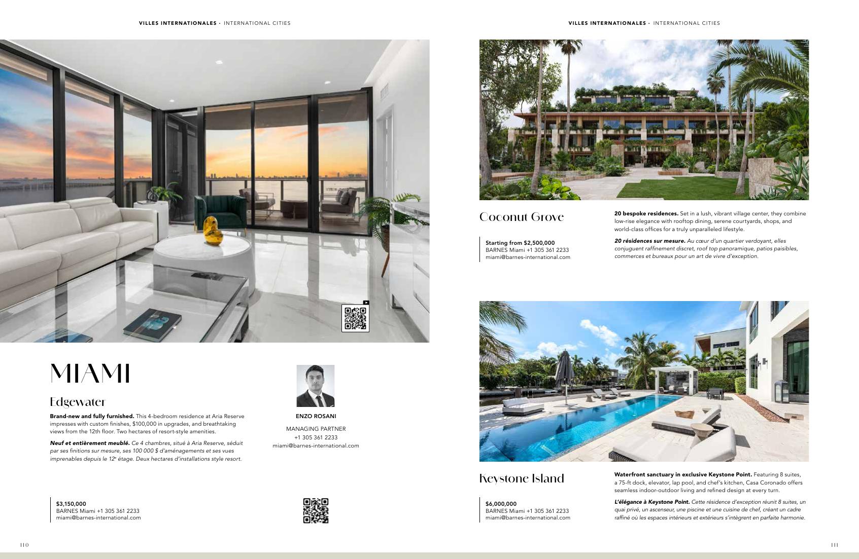 20 résidences sur mesure — Coconut Grove