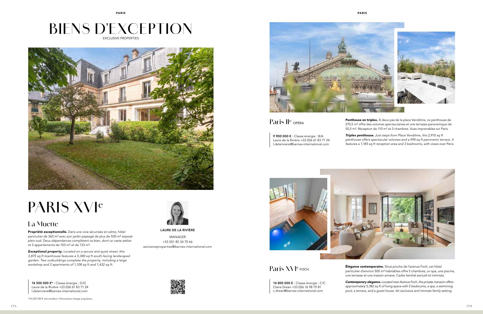 Triplex penthouse — Opéra, Paris IIe