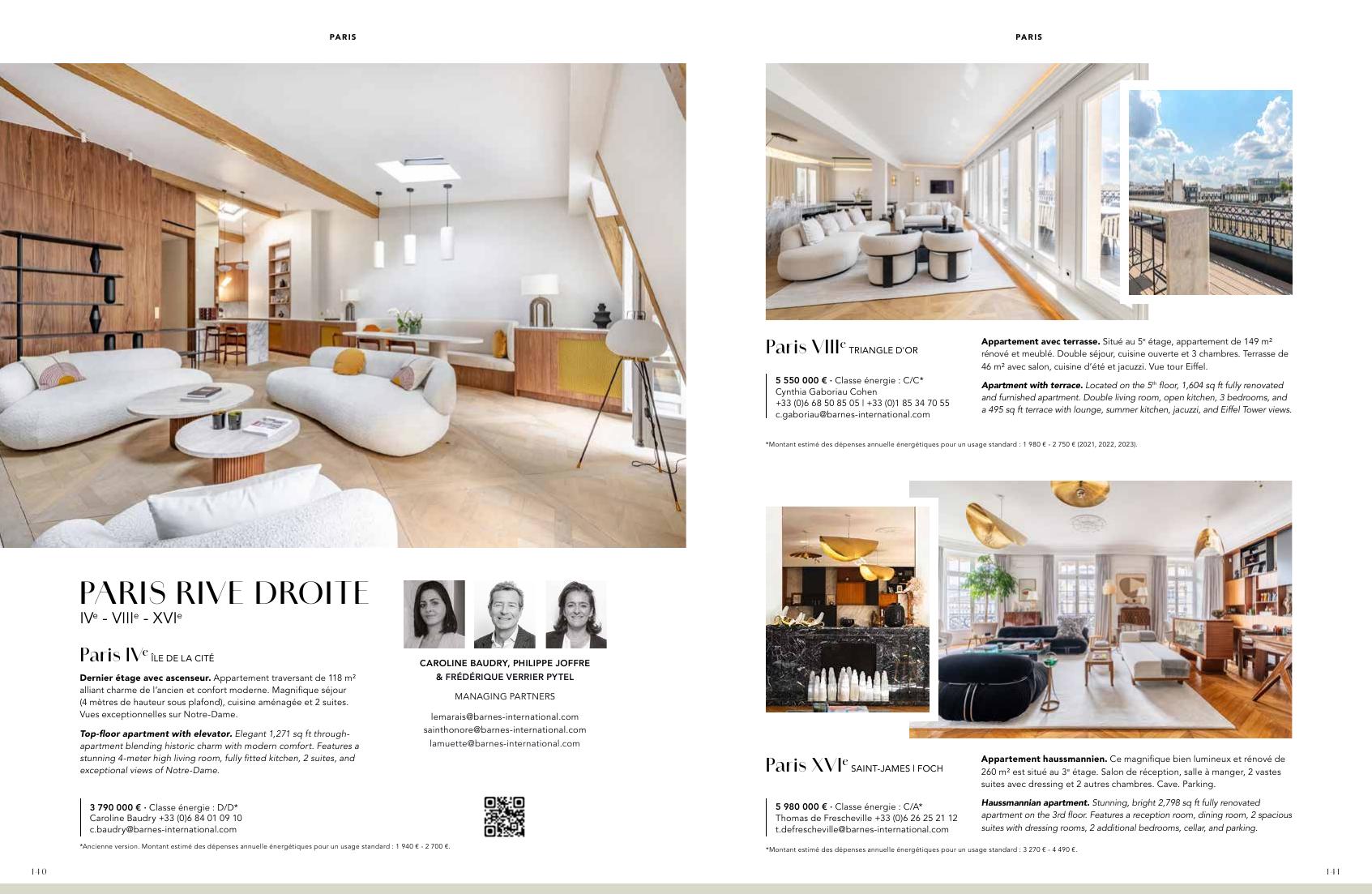 Apartment with terrace — Triangle d'Or, Paris VIIIe