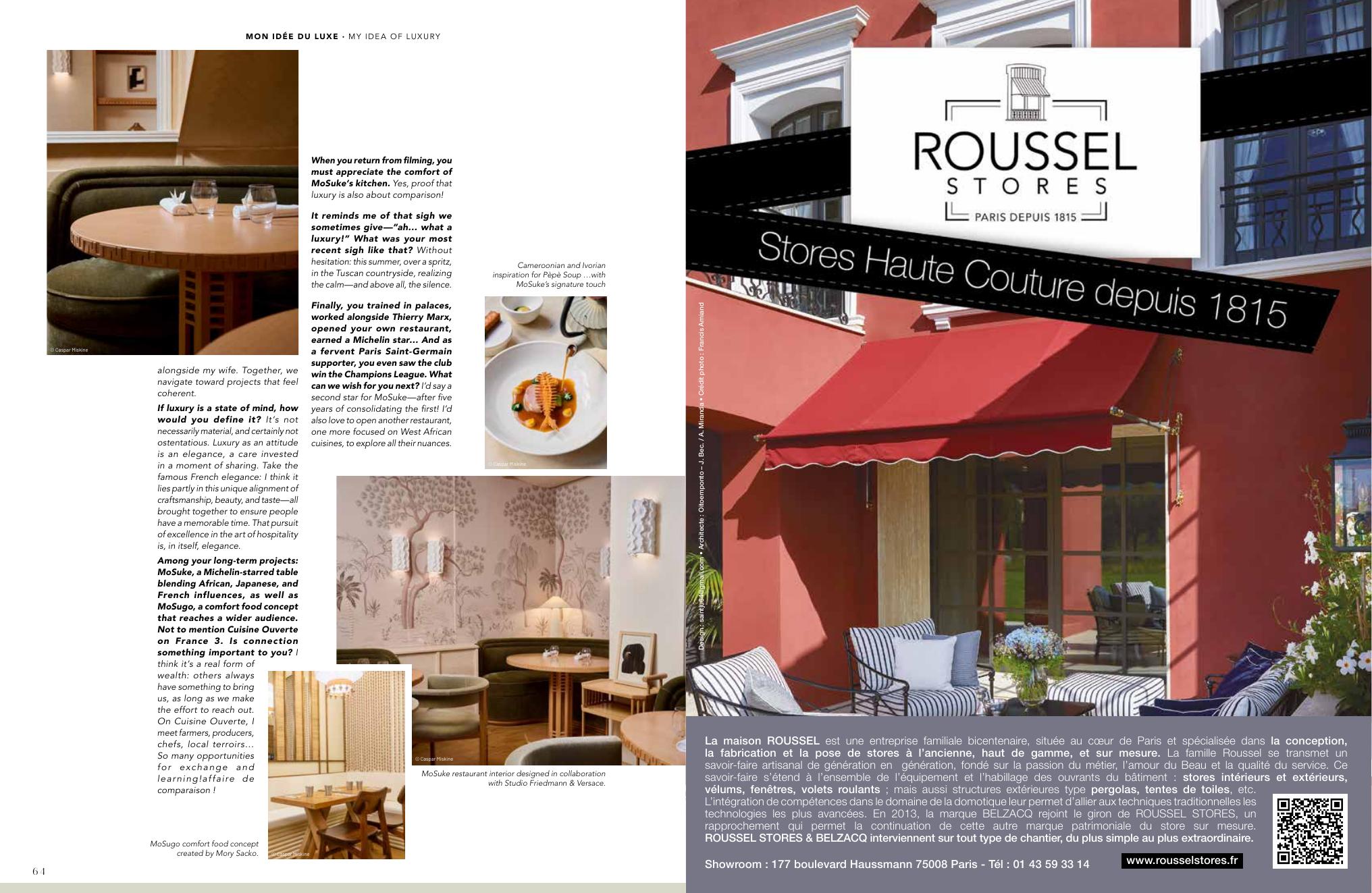 Maison ROUSSEL — Deux siècles de savoir-faire parisien