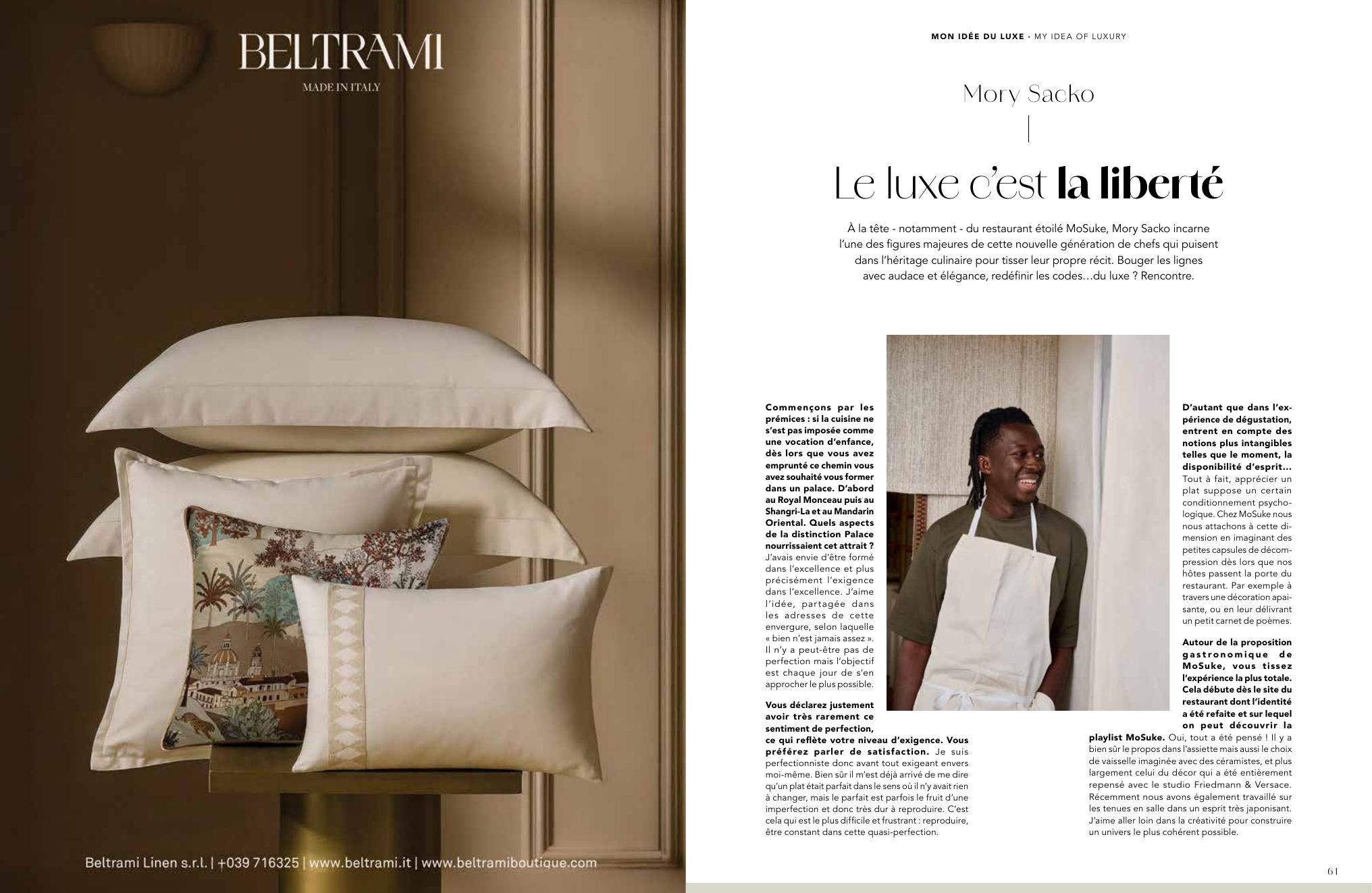 Mory Sacko — Luxury is Freedom