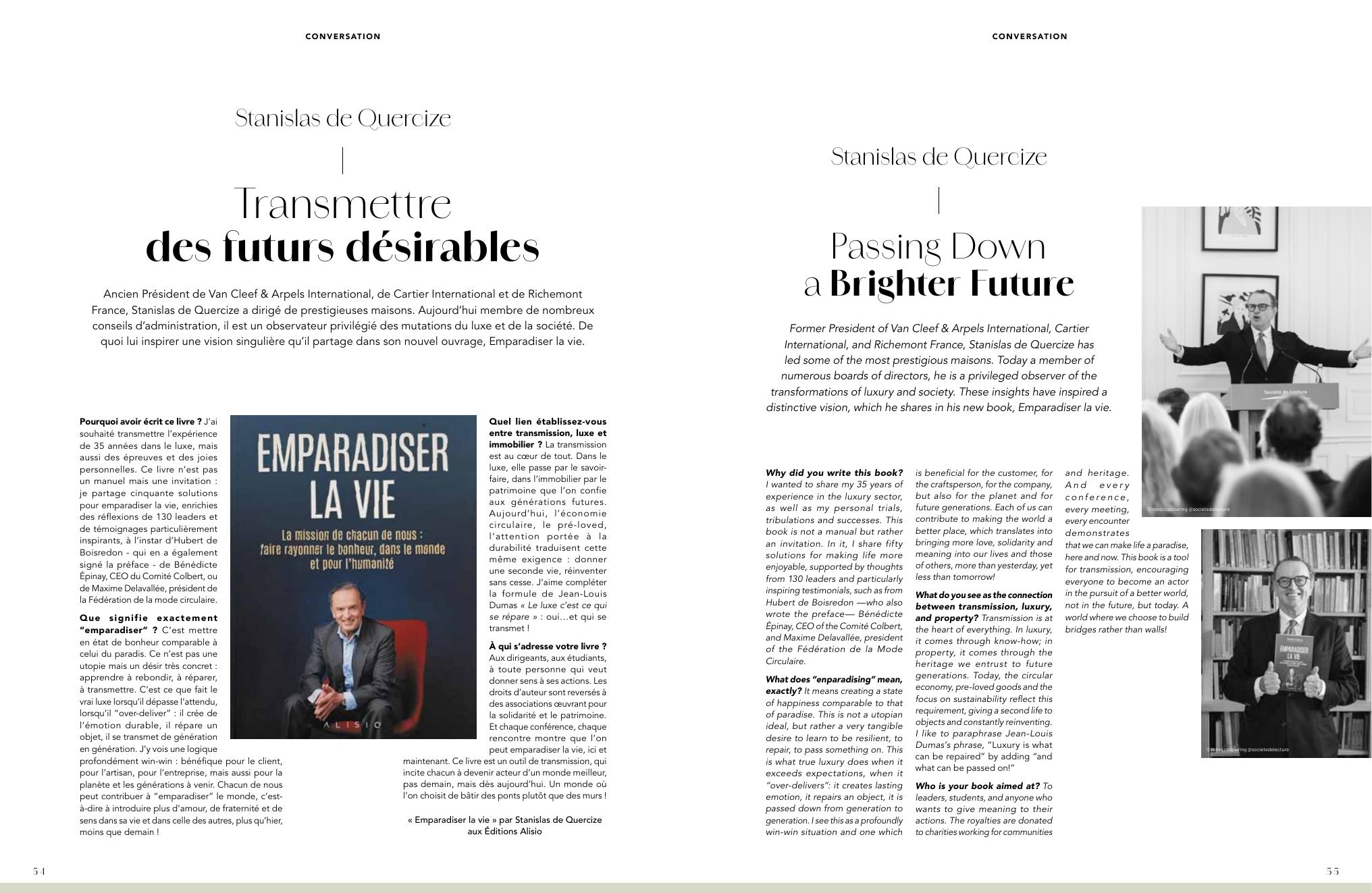 Stanislas de Quercize — Passing Down a Brighter Future