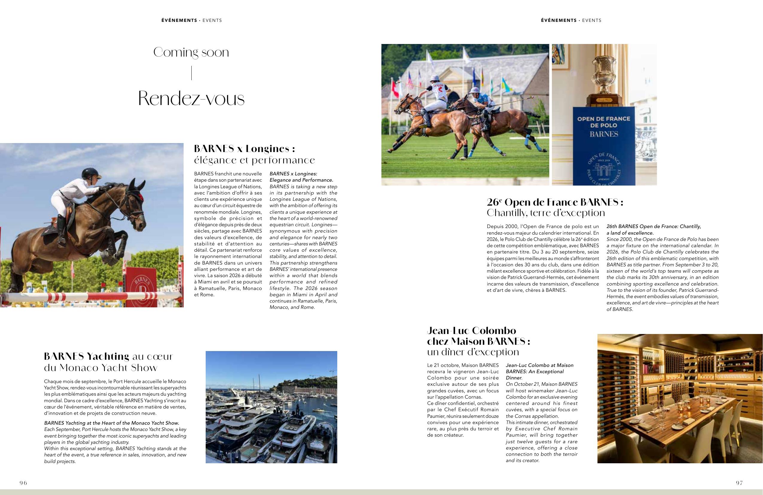 Coming soon — Rendez-vous BARNES