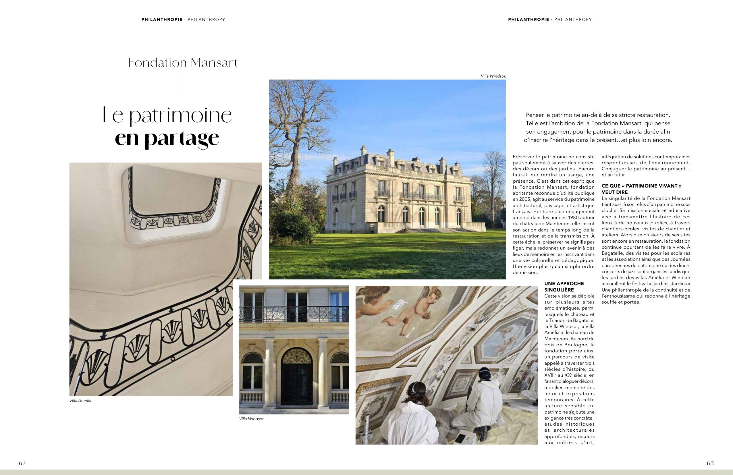 Fondation Mansart — Le patrimoine en partage