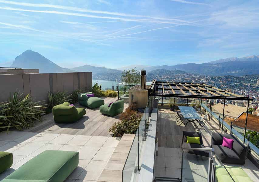 Penthouse vue sur le lac.