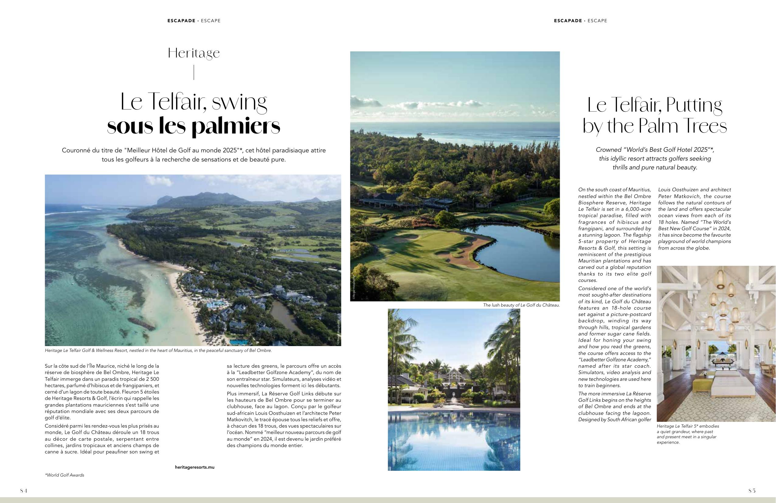 Heritage Le Telfair — Putting by the Palm Trees