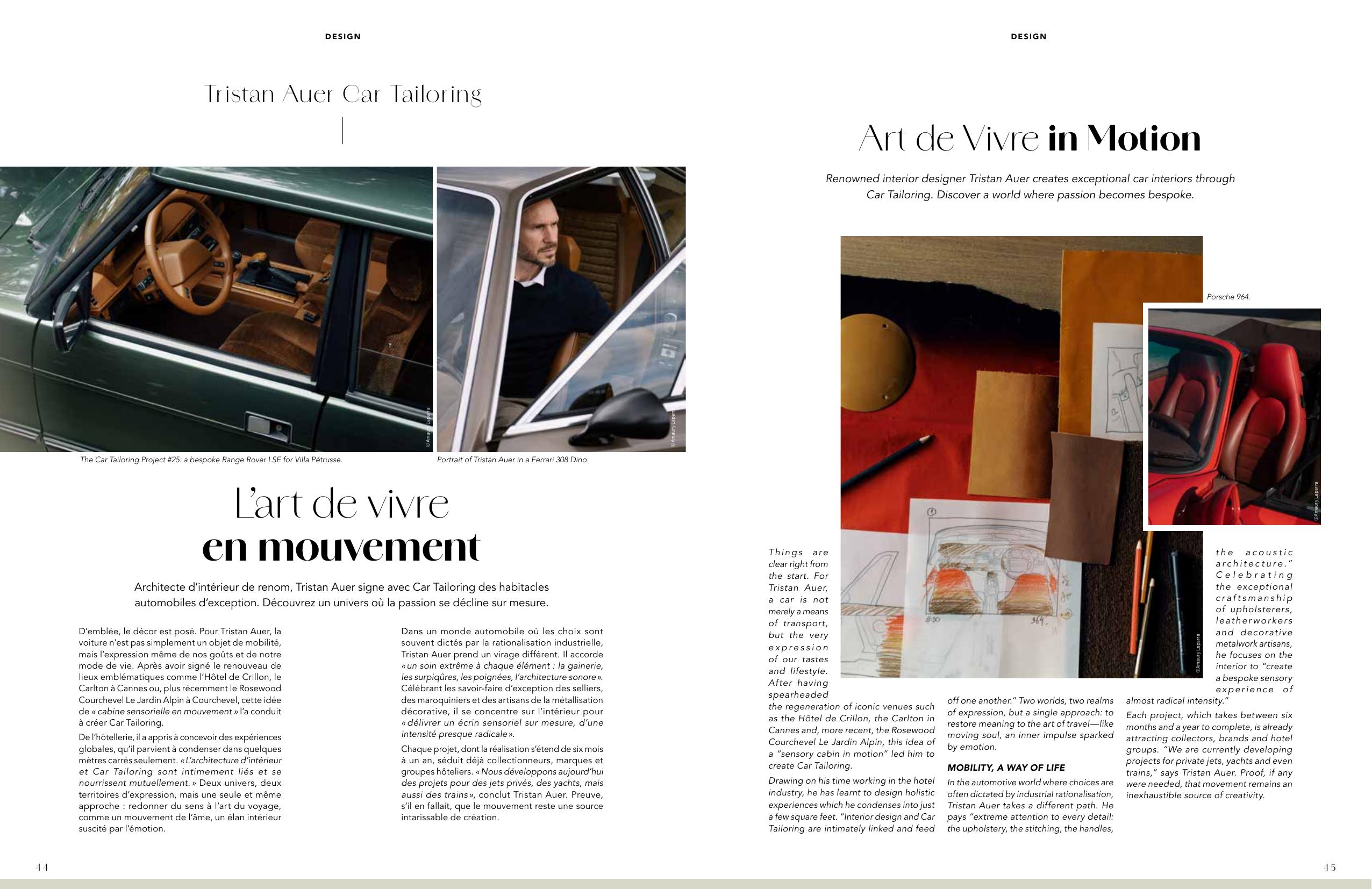 Tristan Auer Car Tailoring — Art de Vivre in Motion